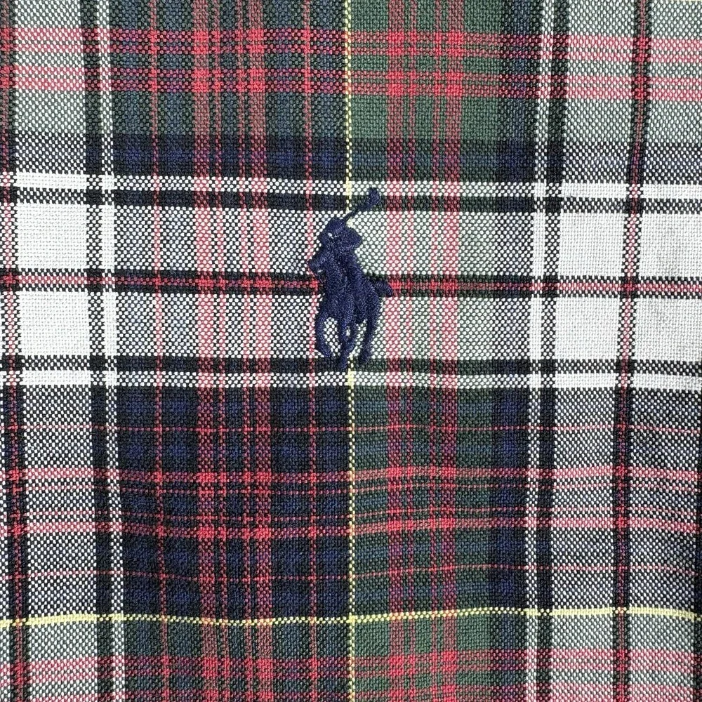 Ralph Lauren Mens 3XB Multicolor Plaid 100% Cotton Long Sleeve Button Down Shirt